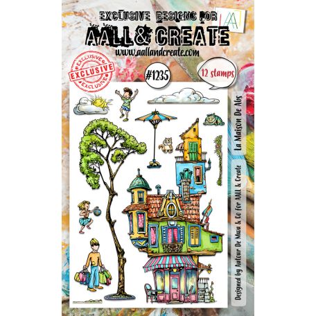 AALL & CREATE Szilikonbélyegző A6 - La Maison De Abs - Stamp Set (1 db)