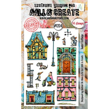 AALL & CREATE Szilikonbélyegző A6 - Tudor Cottage - Stamp Set (1 db)