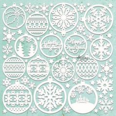   Mintay Papers Chippies Chipboard Decor - Ornaments 2 12" (30 cm) 1 ív