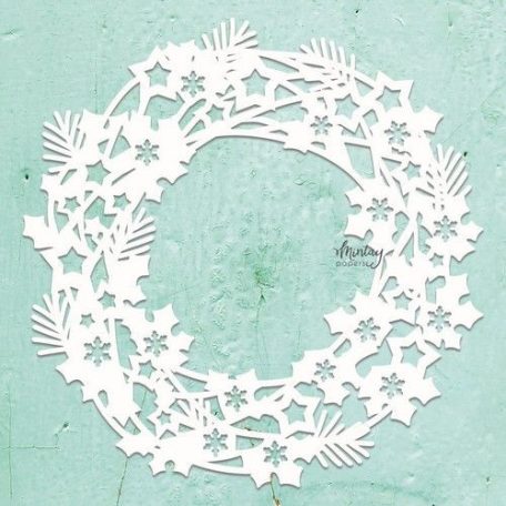 Mintay Papers Chipboard 12" (30 cm) - Decor - Christmas Wreath - Chippies (1 ív)