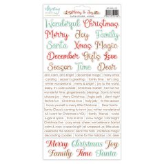   Mintay Papers Merry & Joy Matrica Paper Stickers Words  1 csomag