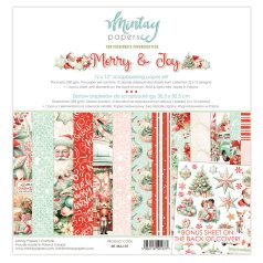   Mintay Papers Merry & Joy Scrapbook papírkészlet  Collection Set 12" (30 cm) 12 lap