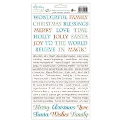   Mintay Papers Christmas Blessings Matrica Paper Stickers Words  1 csomag