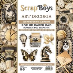   ScrapBoys Art Decoria Kivágóív készlet Pop Up 6" (15 cm) 24 lap