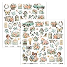   ScrapBoys Elizabeth Kivágóív Elements to cut 12" (30 cm) 1 ív