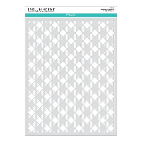 Spellbinders Stencil A4 Buffalo Plaid (1 db)