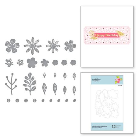 Spellbinders Vágósablon Mini Blooms and Sprigs Cutting Dies (1 csomag)