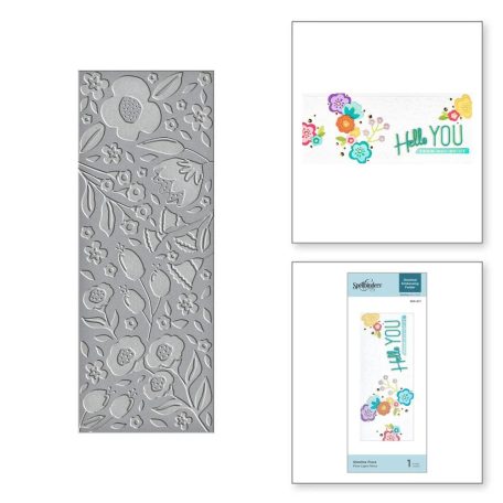 Spellbinders Domborító mappa Slimline Flora Embossing Folder (1 db)