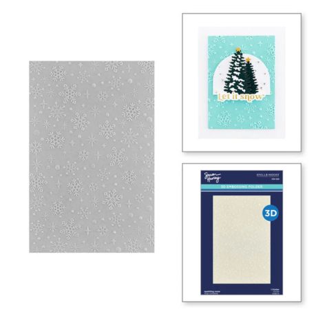 Spellbinders Domborító mappa Sparkling Snow 3D Embossing Folder (1 db)