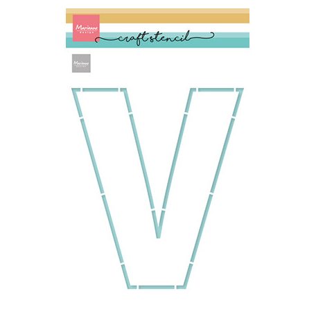 Marianne Design Stencil - Letter V - Craft Stencils (1 db)