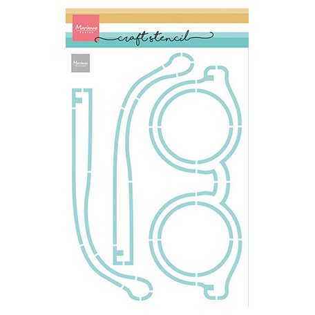 Marianne Design Stencil - Glasses - Craft Stencils (1 db)