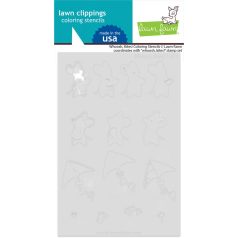   Lawn Fawn Whoosh, Kites! Stencil LF3544 Lawn Clippings Coloring Stencils (1 csomag)
