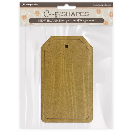 Stamperia Rectangular Tag MDF alap Crafty Shapes MDF BLANKS (1 db)