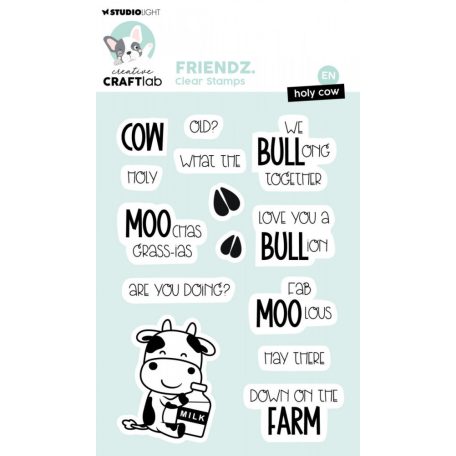 Creative Craftlab Holy cow Friendz Szilikonbélyegző CCL Clear Stamp 1 csomag