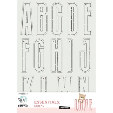 Creative Craftlab Alphabet Stencil CCL Mask 1 db