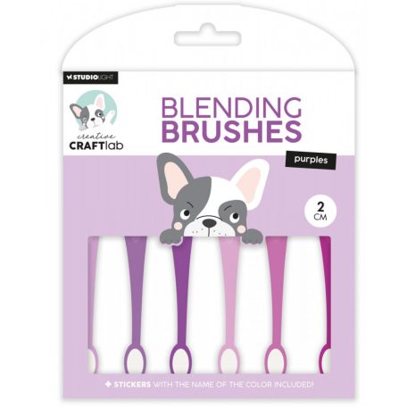 Creative Craftlab Purples Blender ecset CCL Blending brushes 2 cm 6 db