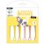 Creative Craftlab Yellows Blender ecset CCL Blending brushes 2 cm 6 db