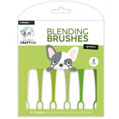   Creative Craftlab Greens Blender ecset CCL Blending brushes 2 cm 6 db