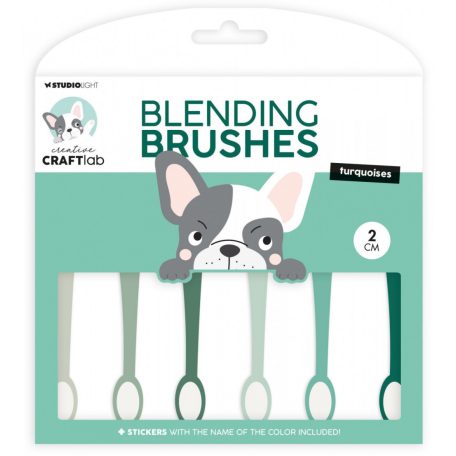 Creative Craftlab Turquioses Blender ecset CCL Blending brushes 2 cm 6 db