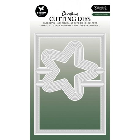 Studio Light Star folding card Essentials Vágósablon SL Cutting Dies 1 csomag