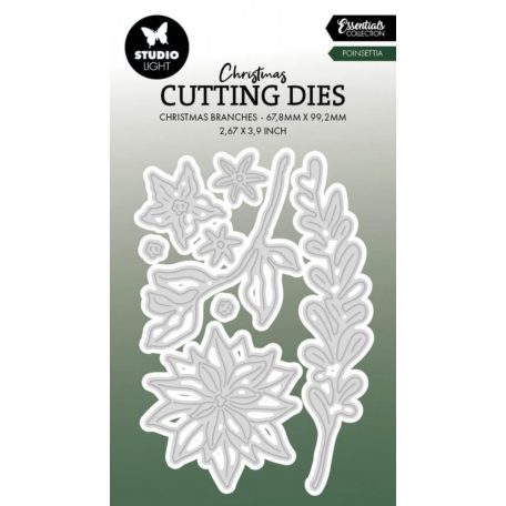 Studio Light Poinsettia Essentials Vágósablon SL Cutting Dies 1 csomag