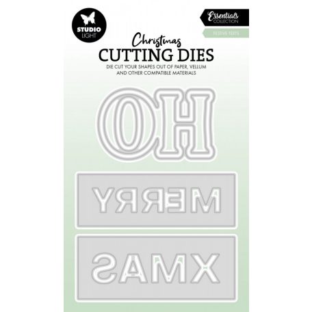 Studio Light Festive texts Essentials Vágósablon SL Cutting Dies 1 csomag