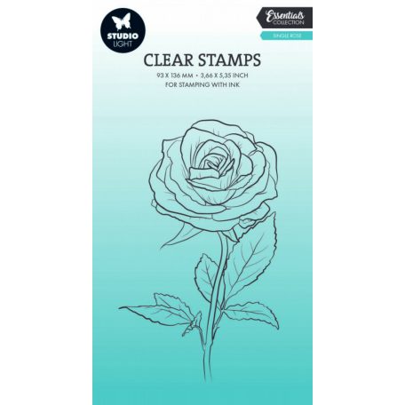 Studio Light Single rose Essentials Szilikonbélyegző SL Clear Stamp  1 csomag