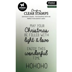   Studio Light Christmas texts Essentials Szilikonbélyegző SL Clear Stamp  1 csomag