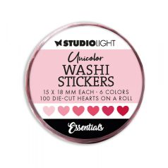   Studio Light Pinks Essentials Dekortapasz szív SL Washi Die-cut Stickers 1 csomag