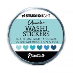   Studio Light Blues Essentials Dekortapasz szív SL Washi Die-cut Stickers 1 csomag