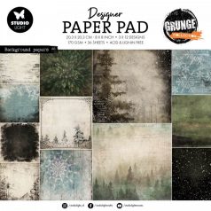   Studio Light Background paper Grunge Collection Stencil GR Design Paper Pad 8" (20 cm) 36 ív