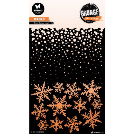 Studio Light Snow background Grunge Collection Stencil GR Mask 1 db