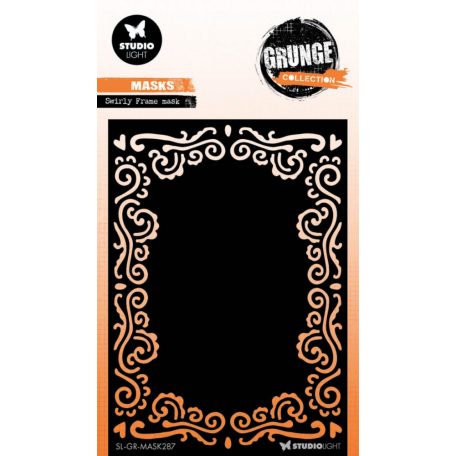 Studio Light Swirly frame Grunge Collection Stencil GR Mask 1 db