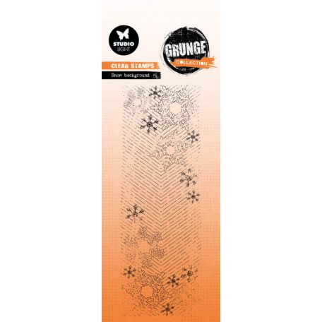 Studio Light Snow background Grunge Collection Szilikonbélyegző GR Clear Stamp 1 csomag