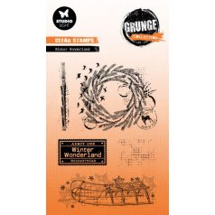   Studio Light Winter wonderland Grunge Collection Szilikonbélyegző GR Clear Stamp 1 csomag