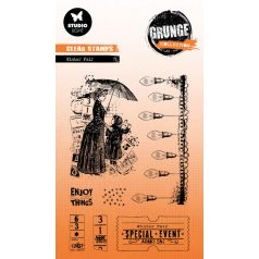   Studio Light Winter fair Grunge Collection Szilikonbélyegző GR Clear Stamp 1 csomag