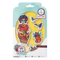   Art by Marlene Frida's friends Gumibélyegző készlet ABM Cling Stamp 1 csomag