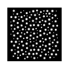   Stamperia All you need for Christmas Vastag stencil 18x18cm Classic Christmas stars pattern Thick Stencil  (1 db)