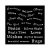 Stamperia All you need for Christmas Vastag stencil 18x18cm Classic Christmas quotes Thick Stencil  (1 db)