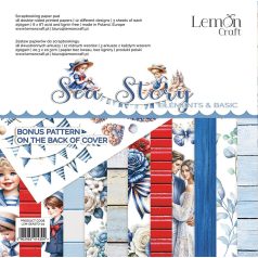  LemonCraft Papírkészlet / Kivágóív 8" (20 cm) - Sea Story - Scrapbooking Paper Pad (1 csomag)