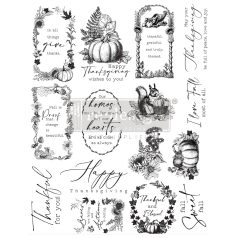   Redesign with Prima Fall Sweet Fall Szilikonbélyegző Decor Stamps (1 csomag)