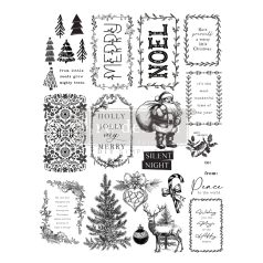   Redesign with Prima Merry and Bright Tags Szilikonbélyegző Decor Stamps (1 csomag)