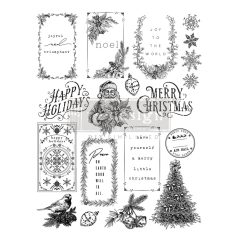   Redesign with Prima Santa's Helper Tags Szilikonbélyegző Decor Stamps (1 csomag)