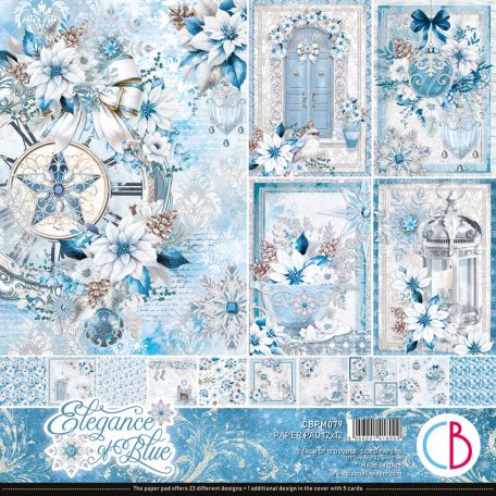 Ciao Bella Elegance of Blue Scrapbook papírkészlet 12" (30 cm) Paper Pad (12 ív)