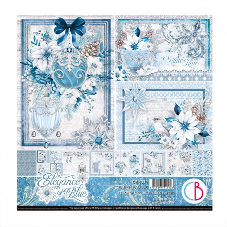 Ciao Bella Elegance of Blue Scrapbook papírkészlet 8" (20 cm) Paper Pad (12 ív)