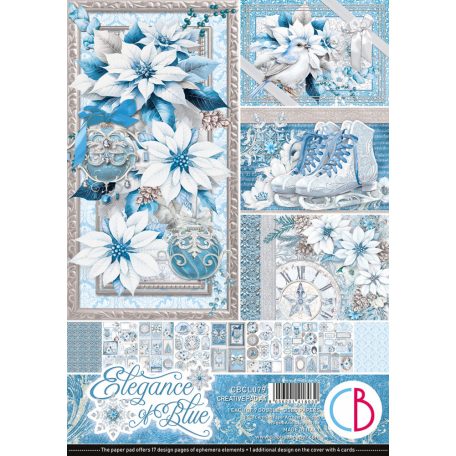 Ciao Bella Elegance of Blue Papírkészlet A4 Creative Pad (9 ív)