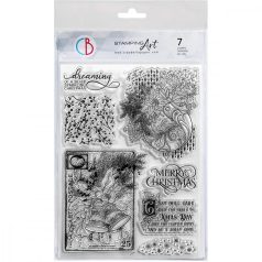   Ciao Bella Elegance of Blue Szilikonbélyegző 6"x8" Silver Bells Clear Stamp Set (1 csomag)