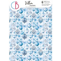   Ciao Bella Elegance of Blue Vellum papírkészlet A4 Vellum Paper Patterns (6 ív)