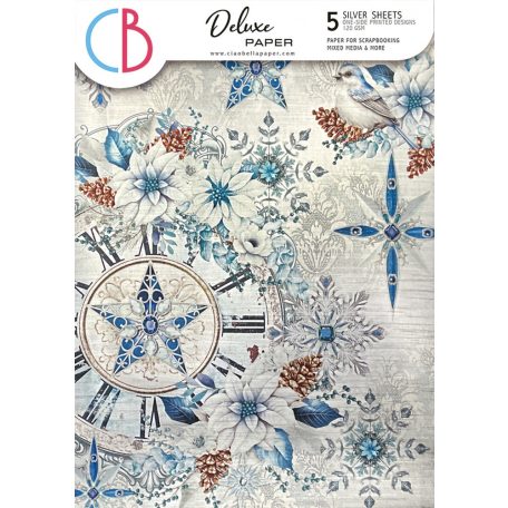 Ciao Bella Elegance of Blue Papírkészlet A4 Deluxe Paper Pearl (5 ív)