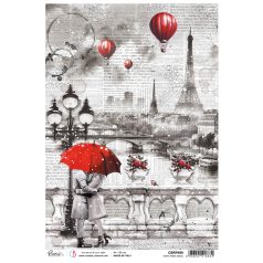   Ciao Bella Paris Je t'aime Rizspapír A4 White Magic Paris Rice Paper (1 ív)